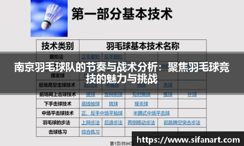 南京羽毛球队的节奏与战术分析：聚焦羽毛球竞技的魅力与挑战